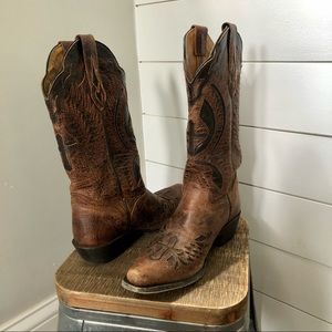 J.B. Dillon leather boots
